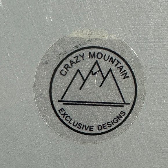 Snowman Slate Hanging Sign Plaque 10" x 8" Snowflakes For Sale Crazy Mountain - Picture 5 of 7